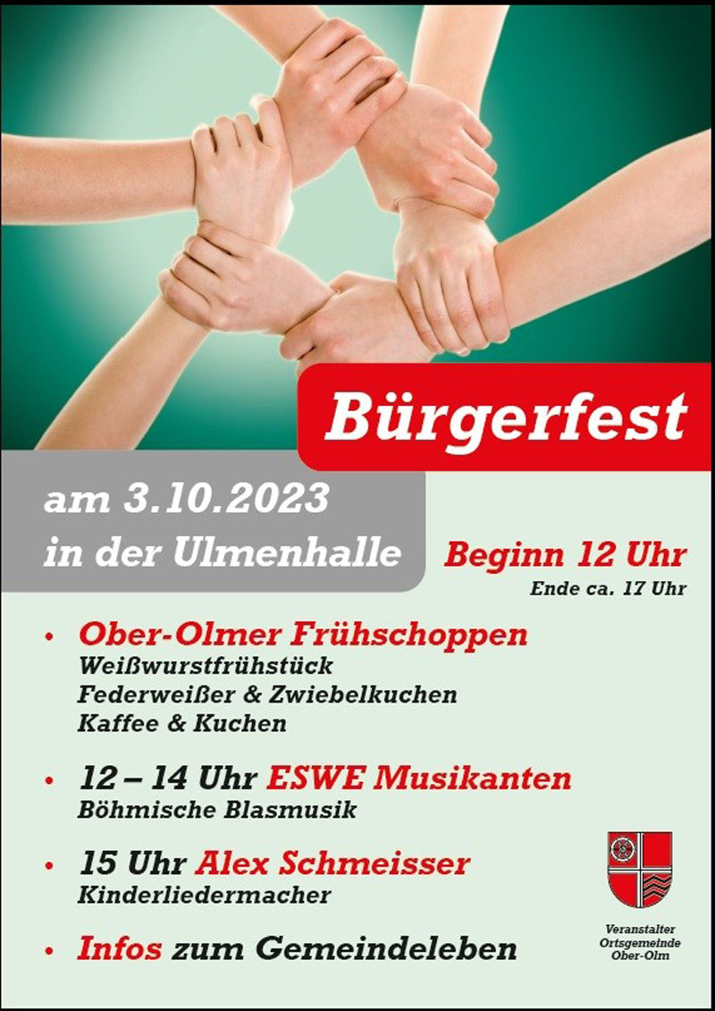 Plakat Bürgerfest 2023