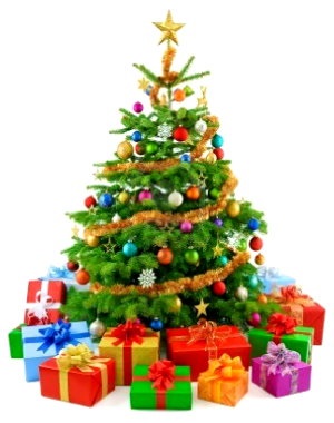 Weihnachtsbaum mit Geschenken