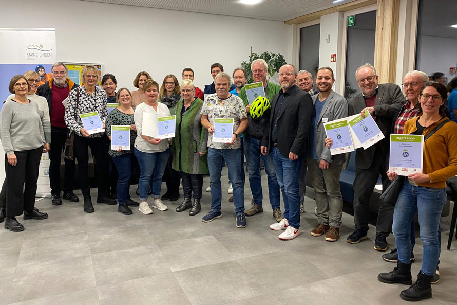 „Team Ober-Olm“ für sensationelles Ergebnis beim STADTRADELN 2024 geehrt