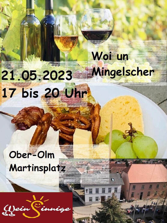 Ein Teller mit köstlichen Kleinigkeiten und Weingläsern