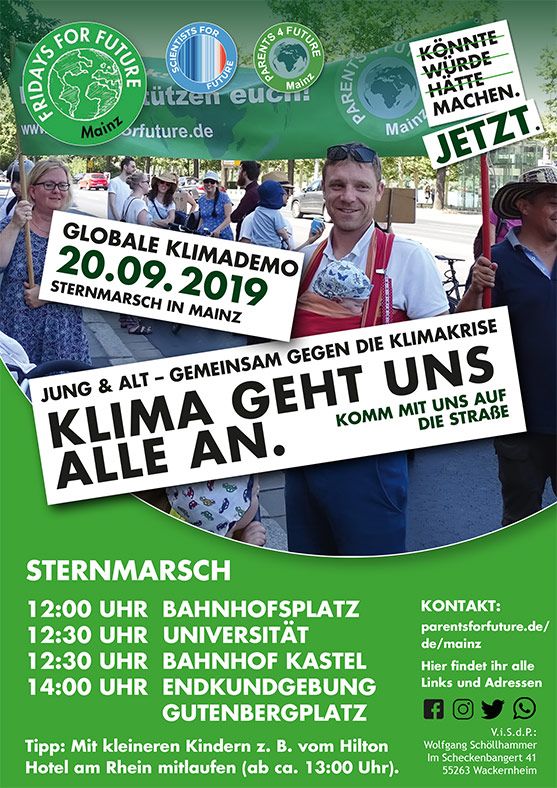 Zusammen mit Fridays for Future auf die Straßen