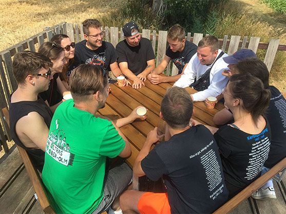 Spendenübergabe des Kerbejahrgangs Ober-Olm an Ortsgemeinde