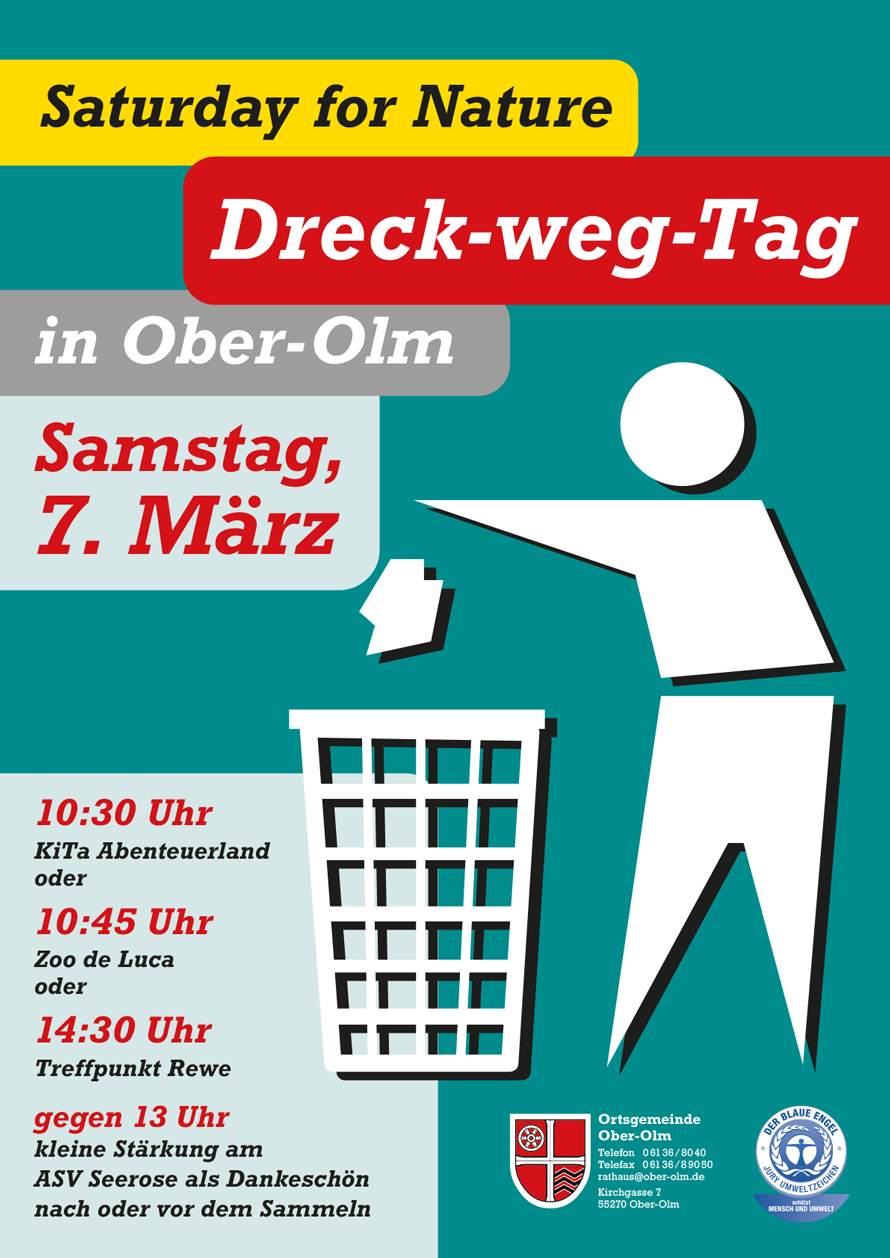 Plakat Dreck Weg Tag