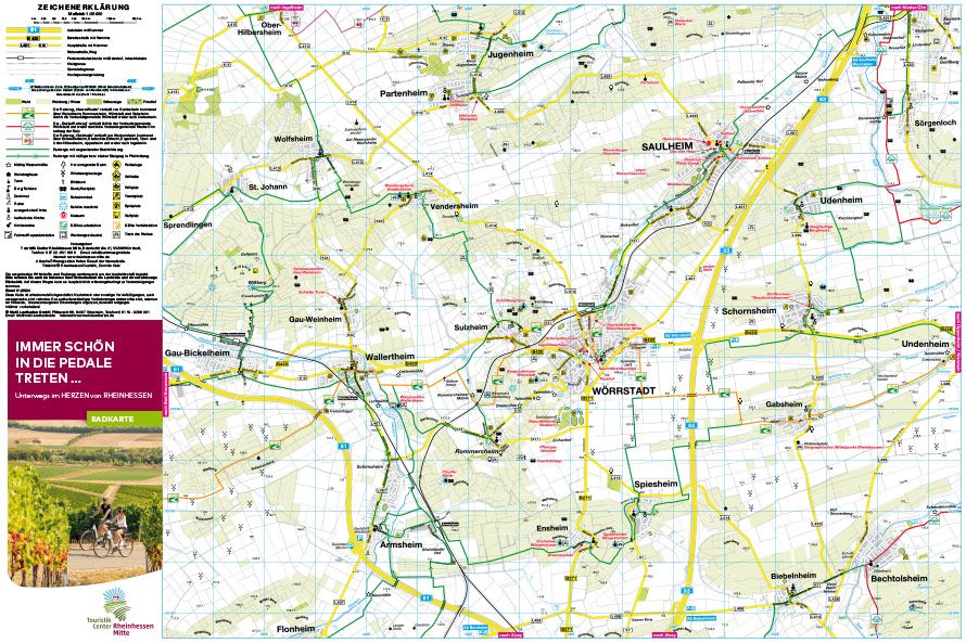 Radkarte Rheinhessen Mitte