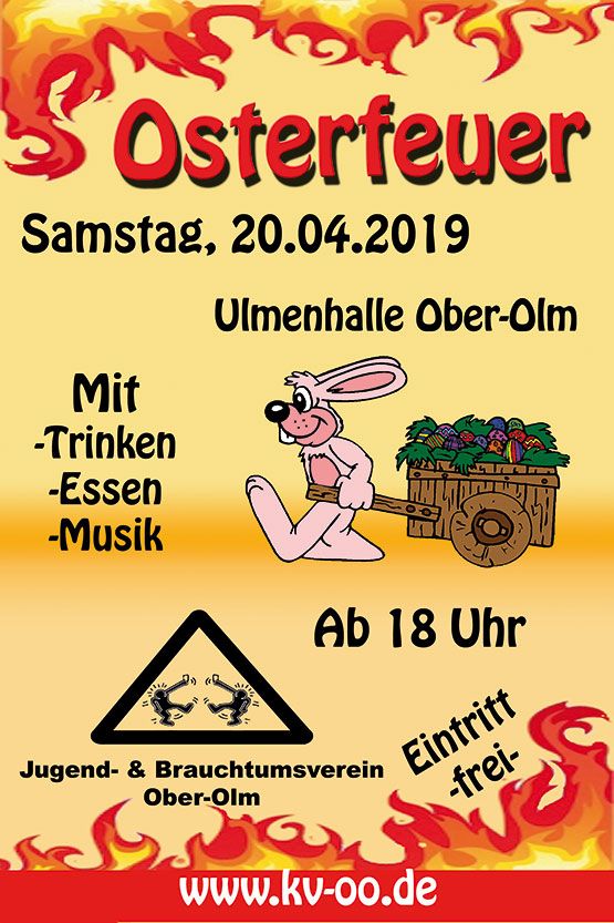 Osterfeuer 2019 in Ober-Olm